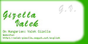 gizella valek business card